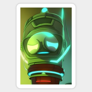 Neon robot Sticker